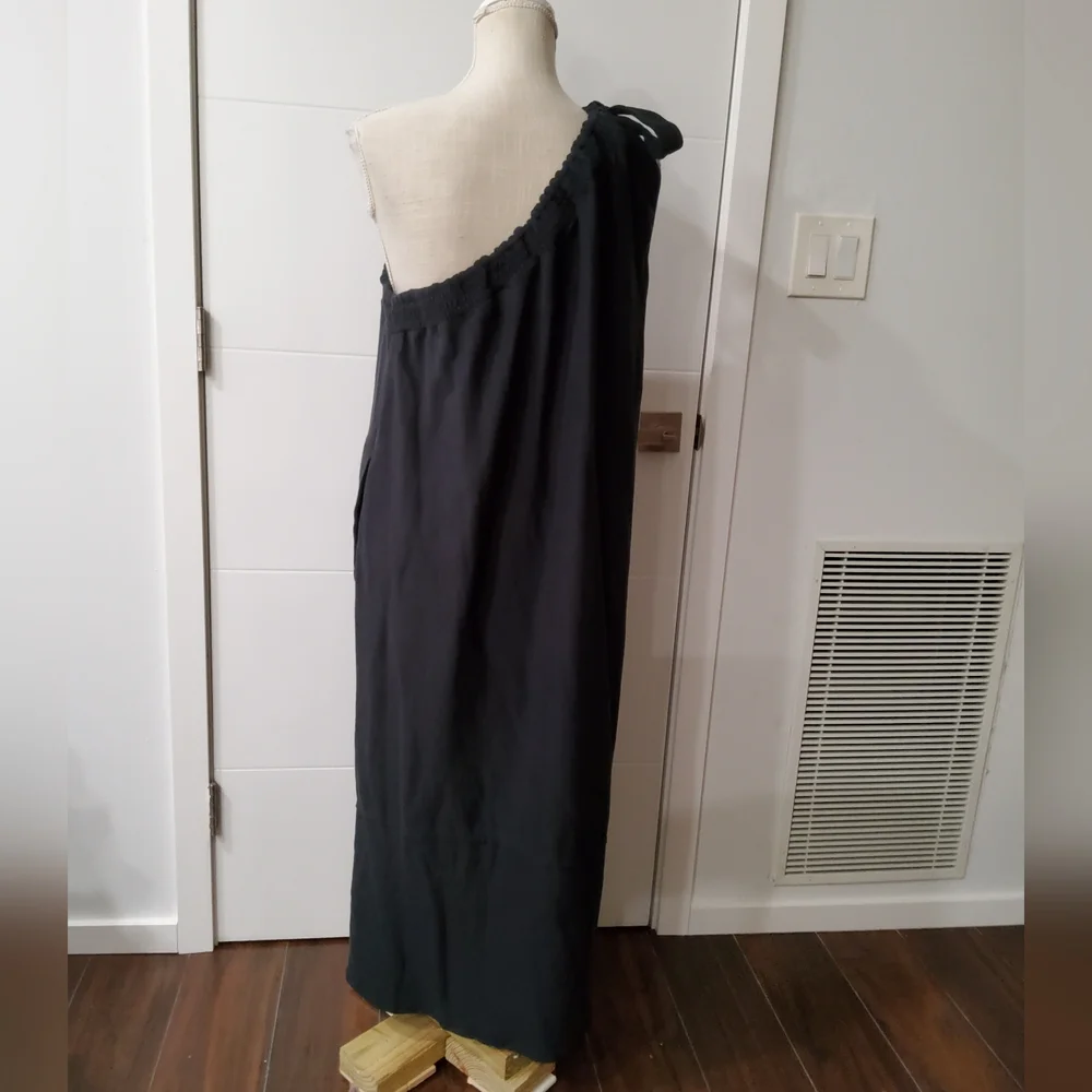 Daily Practice by Anthropologie Ruched One-Shoulder Mini Dress Size L - Picture 11 of 15